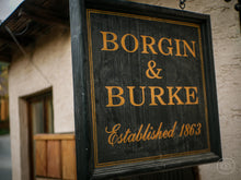 Load image into Gallery viewer, Borgin &amp; Burke shop sign

