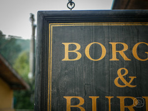 Borgin & Burke shop sign