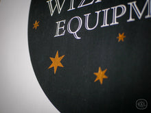 Load image into Gallery viewer, Wiseacre&#39;s Wizarding Equipment shop sign
